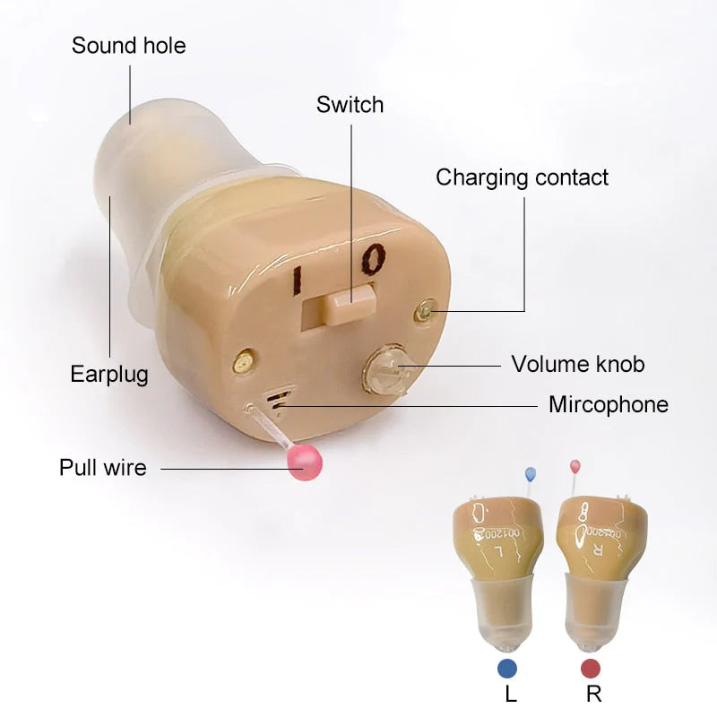 AudiClear™ Hearing Aids + FREE Reachargeable Case